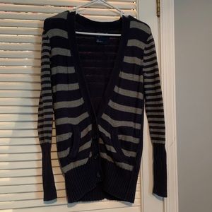 American Eagle striped sweater/cardigan